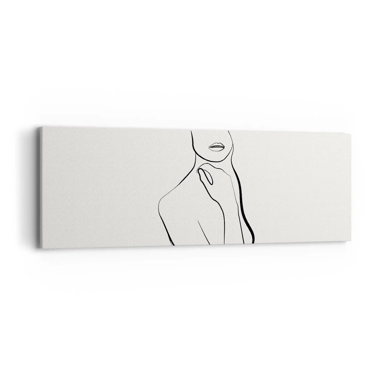 Bild auf Leinwand - Leinwandbild - Eine Welle der Melancholie - 90x30 cm