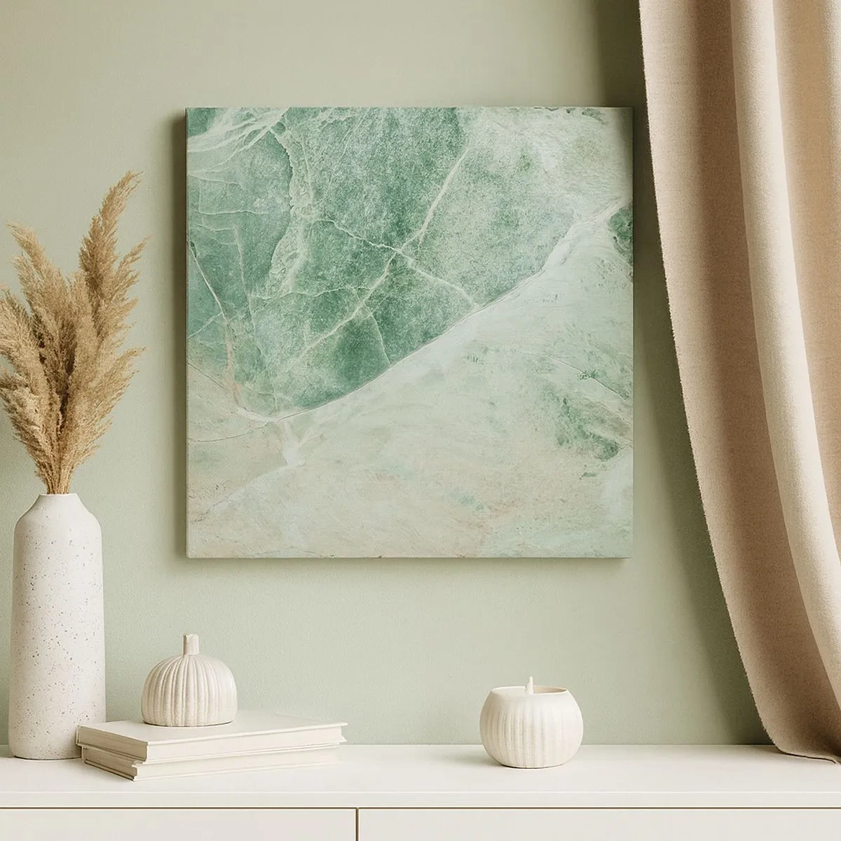 Bild auf Leinwand - Leinwandbild - Edle Kälte des Steins - 30x30 cm