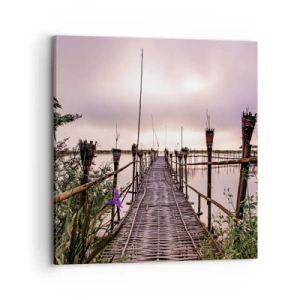 Bild auf Leinwand - Leinwandbild - Frieden und Ruhe Asiens - 70x70 cm