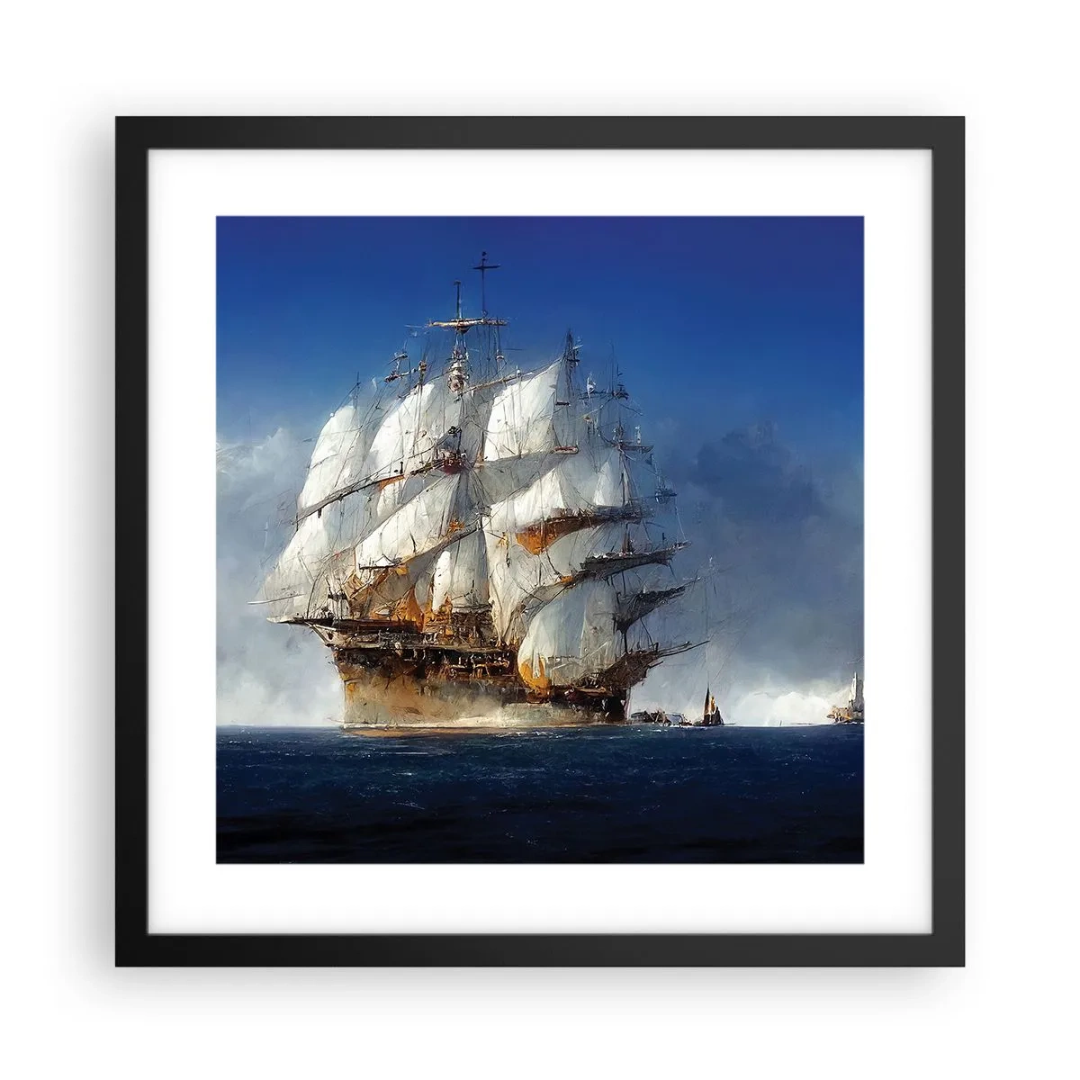 Poster in einem schwarzem Rahmen - Der große Ruhm! - 40x40 cm