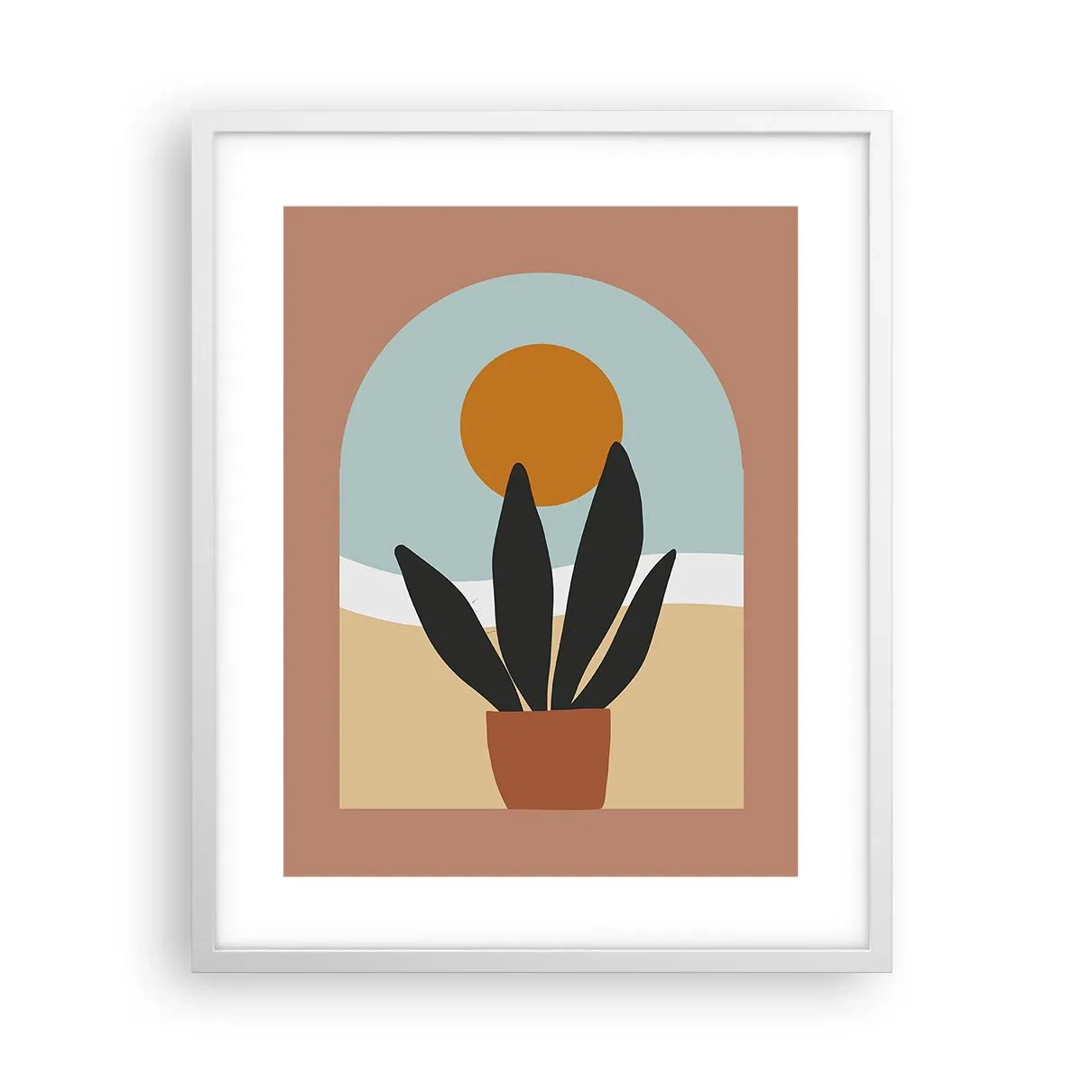 Poster in einem weißen Rahmen - Kleine Freuden - 40x50 cm