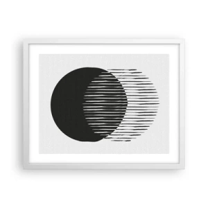Poster in einem weißen Rahmen - Sein Alter Ego - 50x40 cm