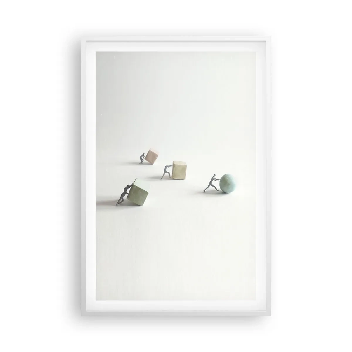 Poster in einem weißen Rahmen - Pures Leben - 61x91 cm