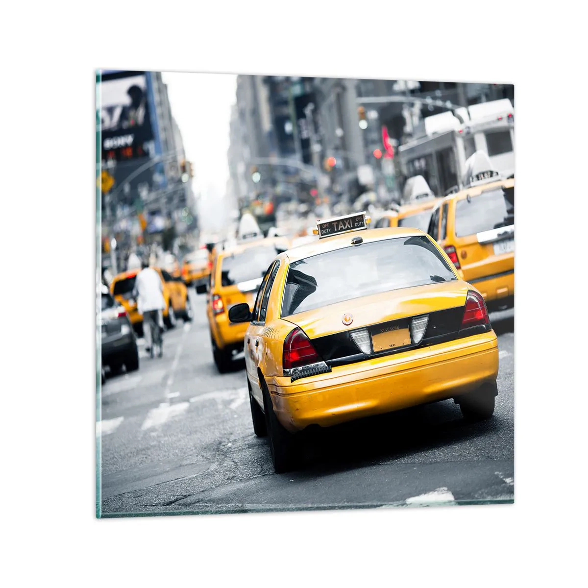 Glasbild - Bild auf glas - Nur in dieser Stadt - 70x70 cm