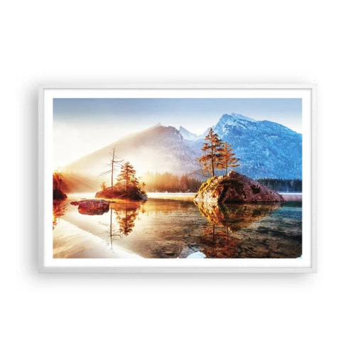 Poster in einem weißen Rahmen - Natur in neuem Licht - 91x61 cm