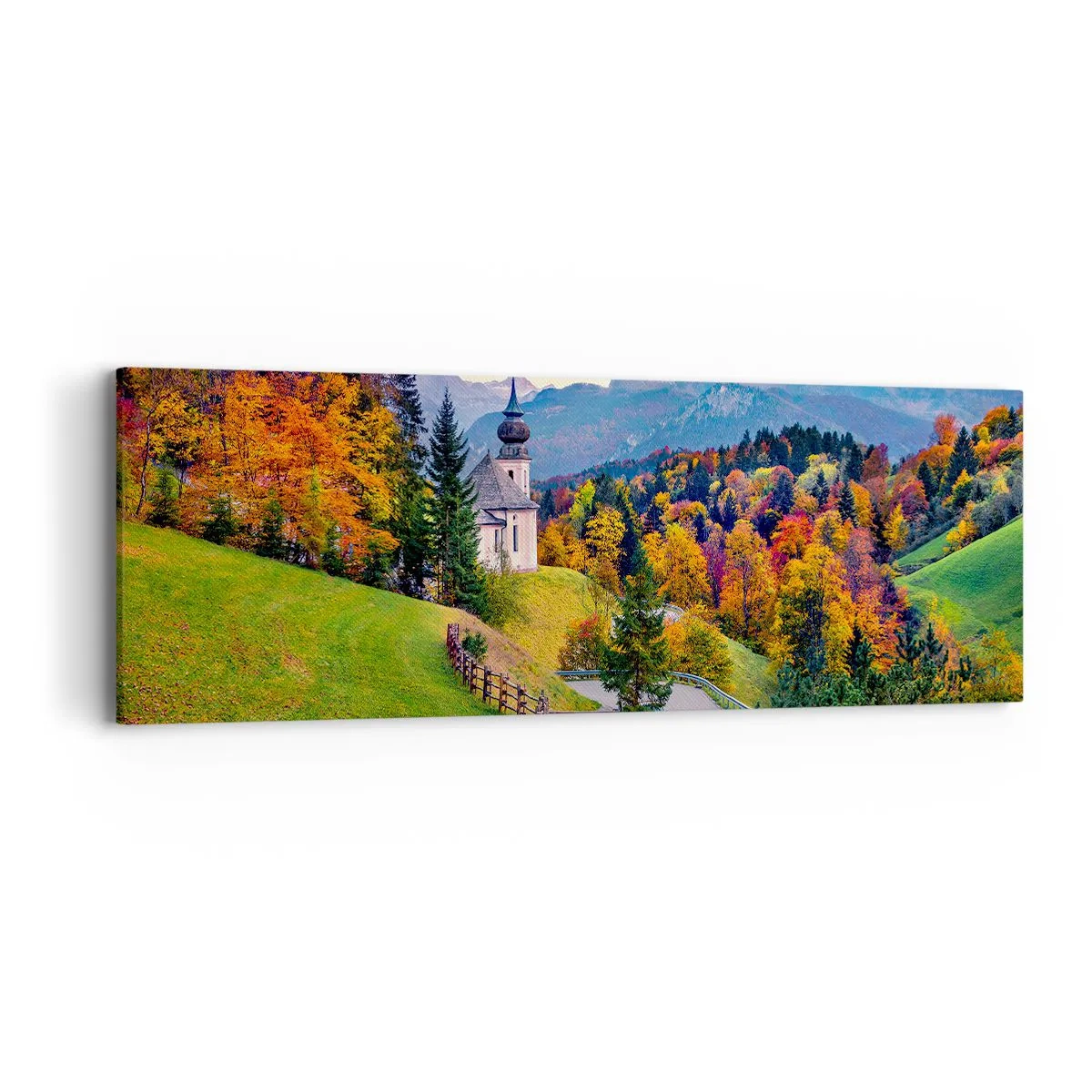 Bild auf Leinwand - Leinwandbild - Landschaftsartige Malerei - 90x30 cm