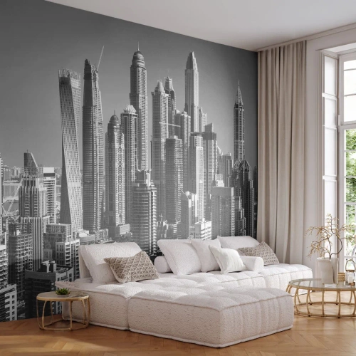 Selbstklebende Fototapete Deluxe Sticker - Stadt in der Wüste - Die Architektur, Stadt, Dubai - 200x140 cm