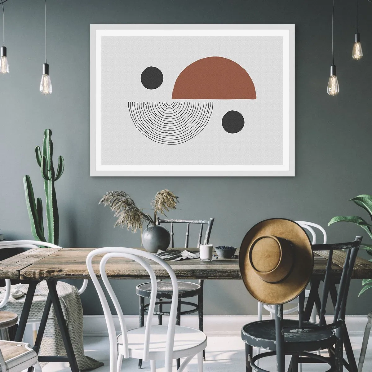Poster in einem weißen Rahmen - Perfektion des Rades - 70x50 cm