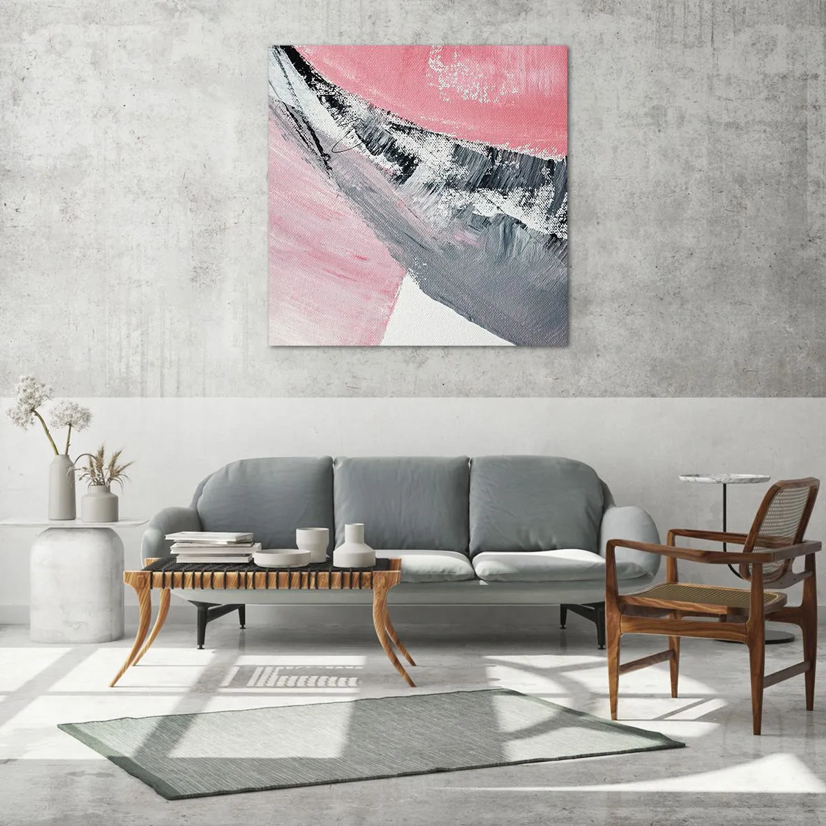 Glasbild - Bild auf glas - Passende Komposition - 60x60 cm