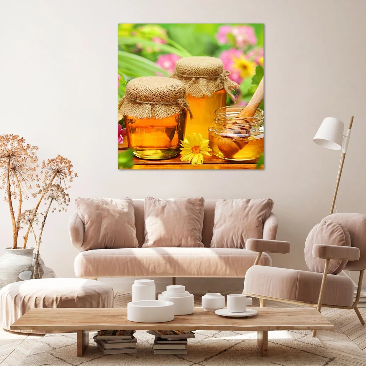 Bild auf Leinwand - Leinwandbild - Süß und blumig - 30x30 cm