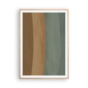 Poster in einem Rahmen aus heller Eiche - Horizontale Komposition - 70x100 cm