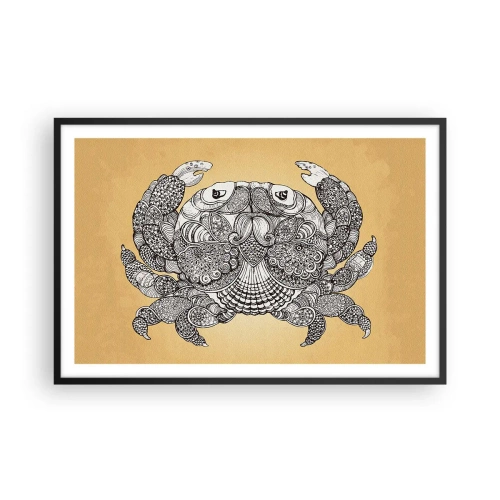 Poster in einem schwarzem Rahmen - Geschichten von Mr. Krabs - 91x61 cm