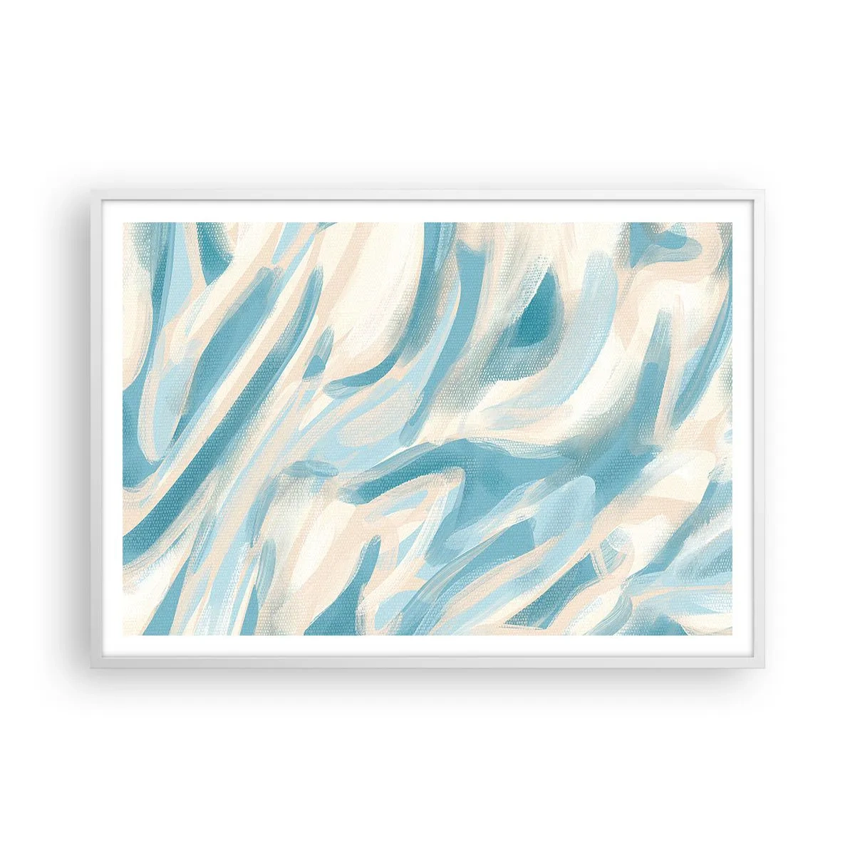 Poster in einem weißen Rahmen - Frühlingsbrisen - 100x70 cm