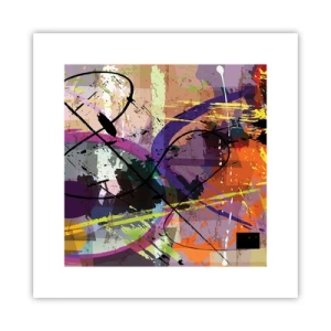 Poster - Du kannst geradeaus oder umhergehen - 30x30 cm