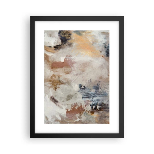 Poster in einem schwarzem Rahmen - Neblige Abstraktion - 30x40 cm
