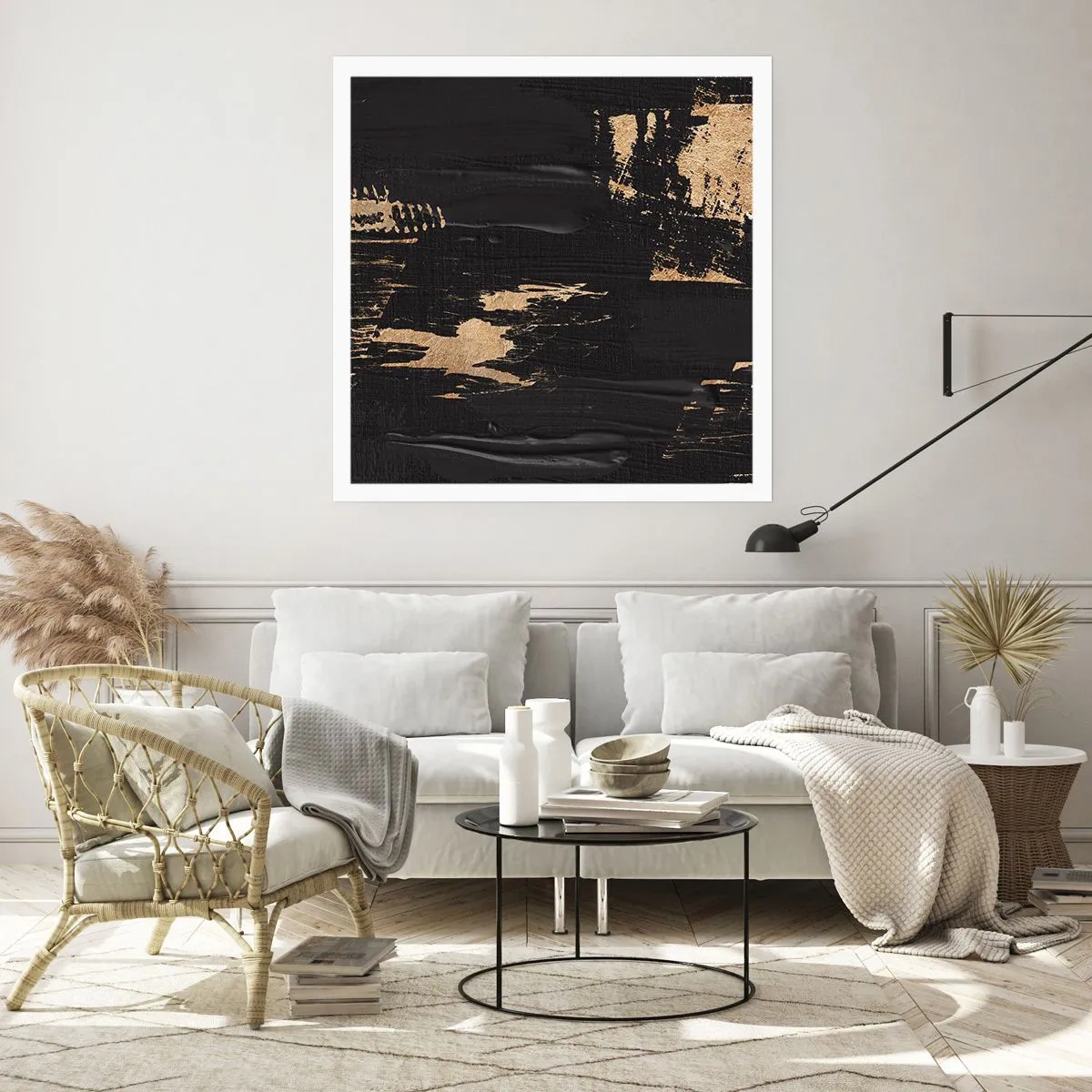 Poster - Spur einer Berührung - 50x50 cm