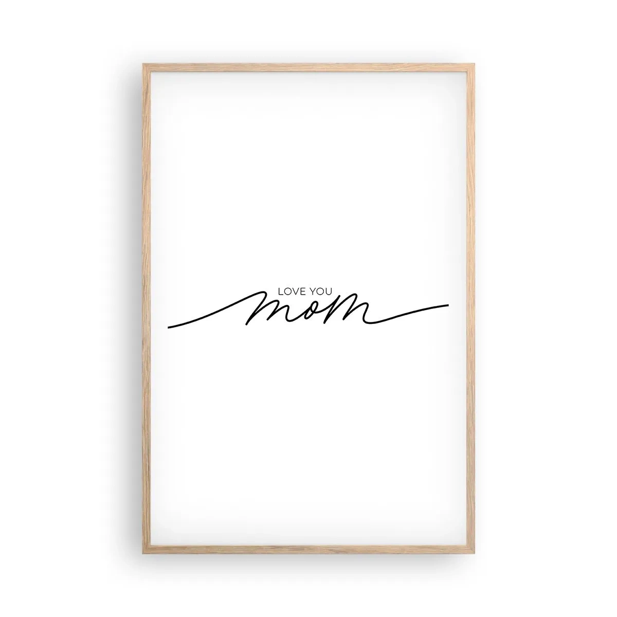 Poster in einem Rahmen aus heller Eiche - Große Emotionen - 61x91 cm