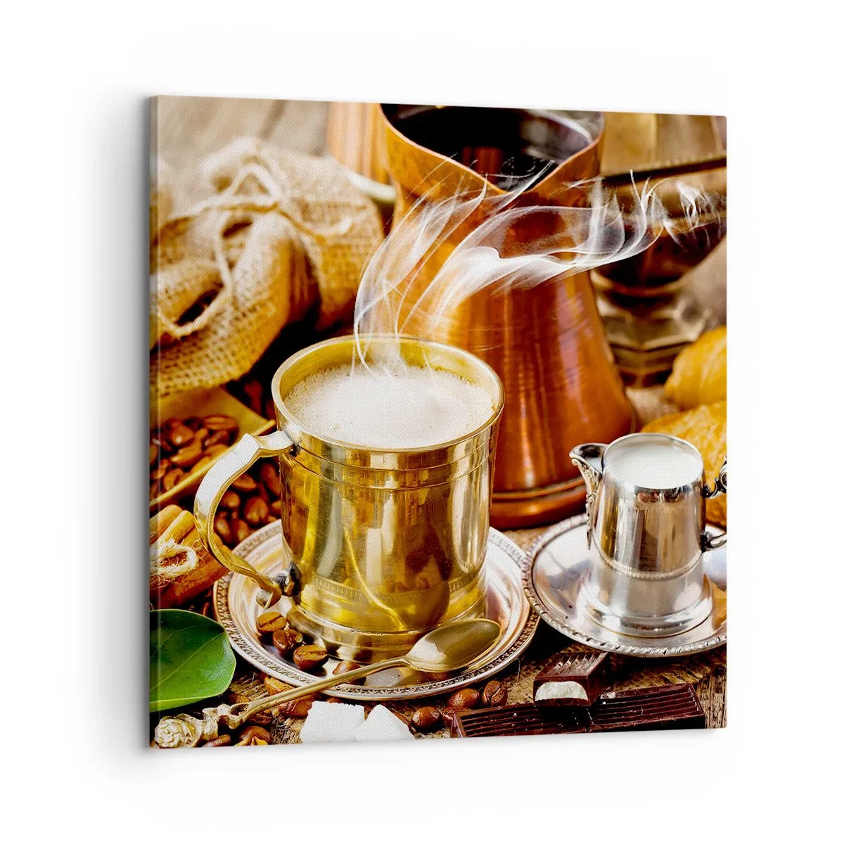 Bild auf Leinwand - Leinwandbild - Schönen Tag noch! - 60x60 cm