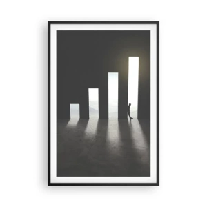 Poster in einem schwarzem Rahmen - Erfolg – ​​Impression - 61x91 cm
