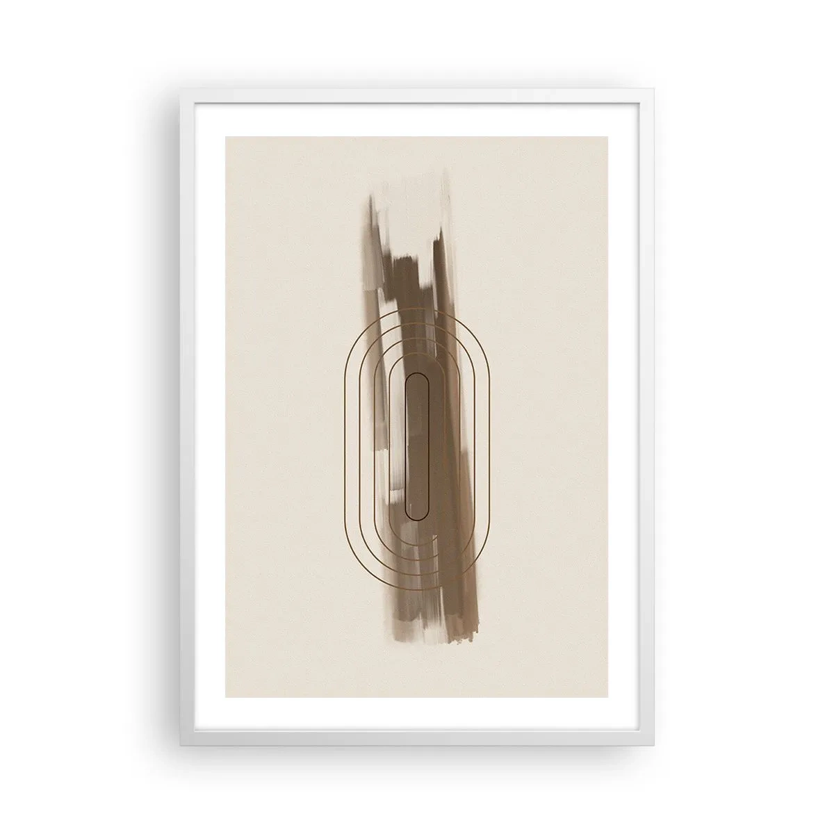 Poster in einem weißen Rahmen - Ein Hauch von Grau - 50x70 cm