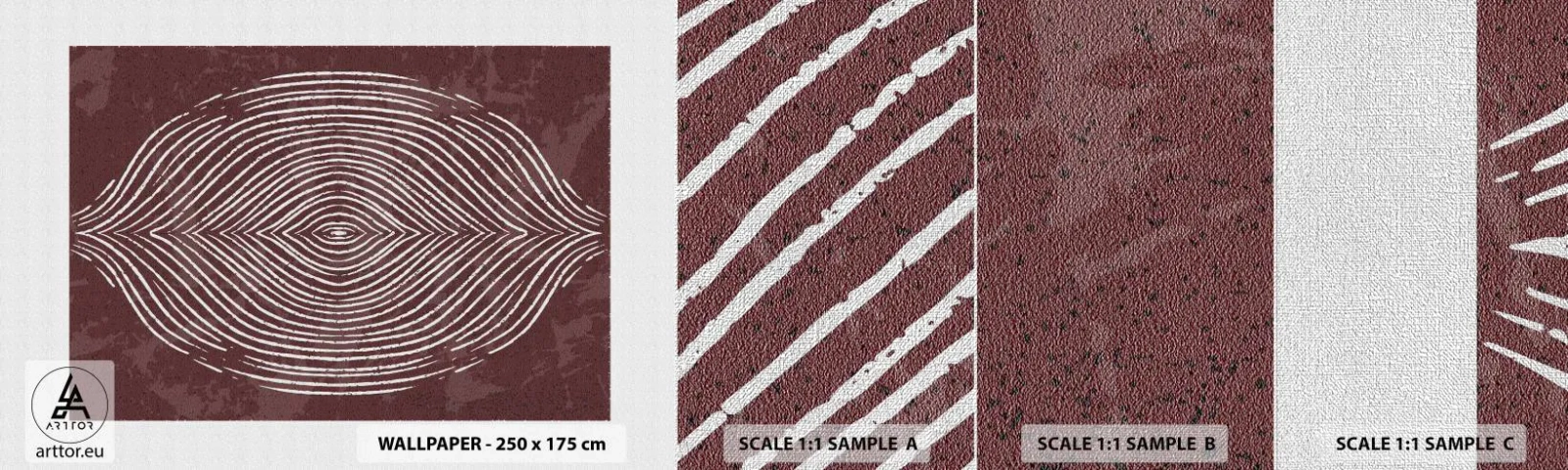 Fototapeten Muster Premium Canvas - Der Raum spricht - Boho, Alt, Stück - 100x30 cm