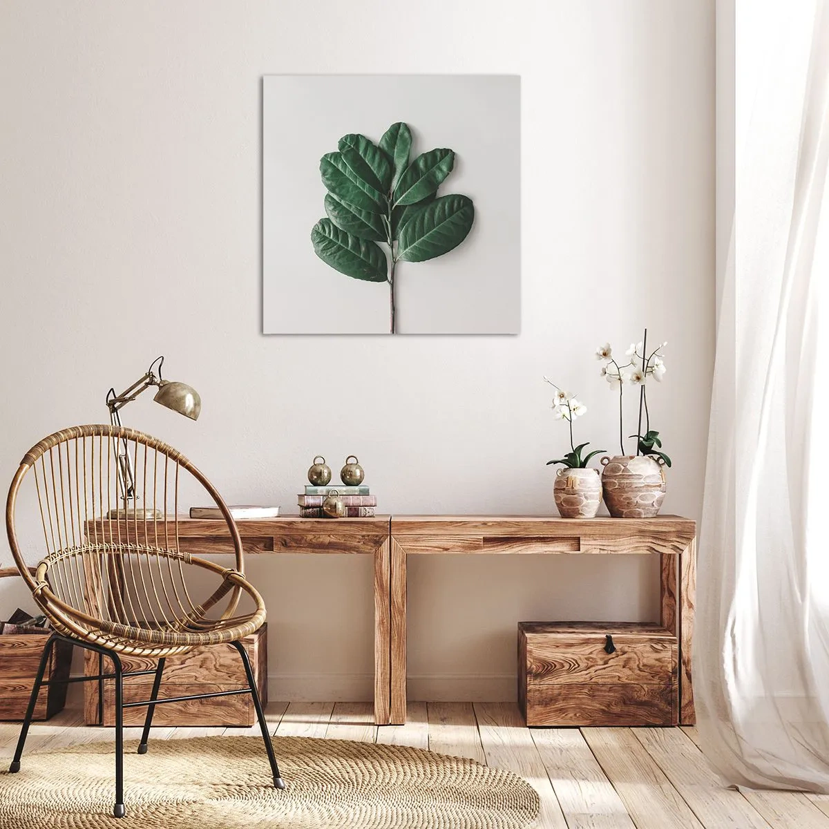 Bild auf Leinwand - Leinwandbild - Eine Zeichnung purer Natur - 70x70 cm