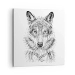 Bild auf Leinwand - Leinwandbild - Ein geborener Anführer - 60x60 cm