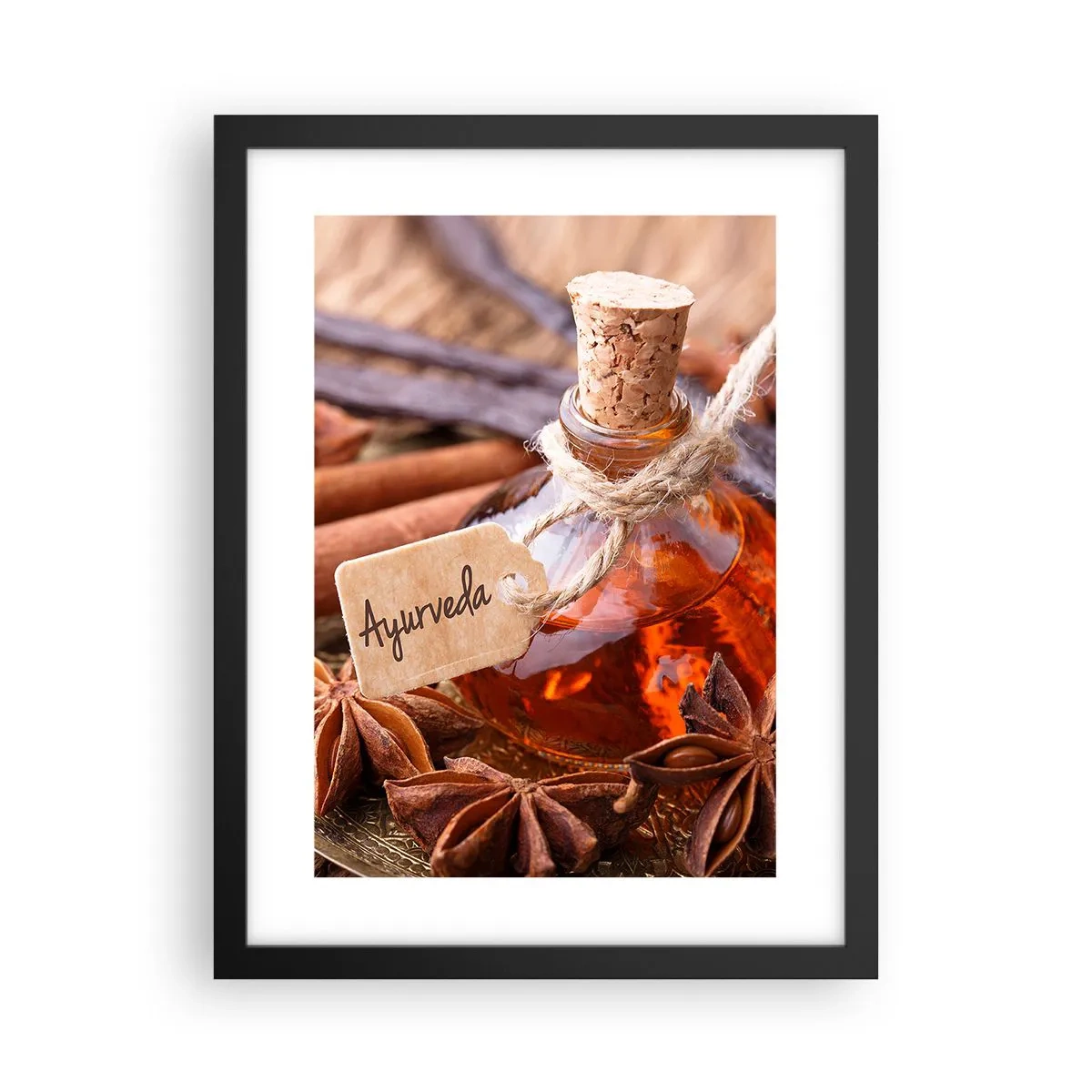 Poster in einem schwarzem Rahmen - Zur Einheit von Körper und Geist - 30x40 cm