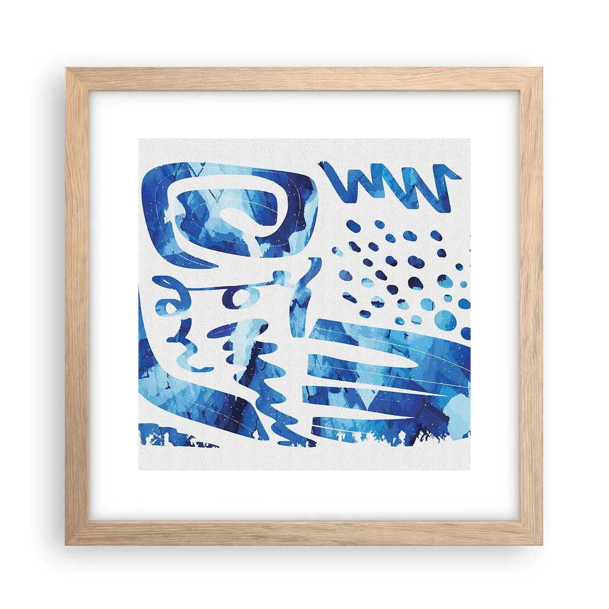 Poster in einem Rahmen aus heller Eiche - Zurück zu den Wurzeln - 30x30 cm