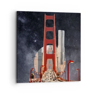 Bild auf Leinwand - Leinwandbild - Immer im Mittelpunkt - 70x70 cm