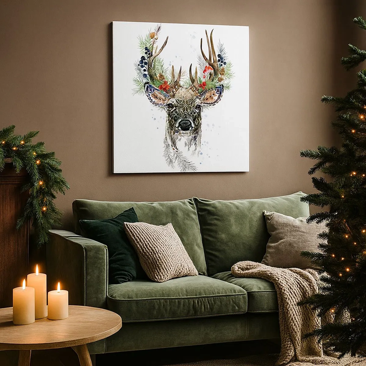 Bild auf Leinwand - Leinwandbild - Im festlichen Gewand - 30x30 cm