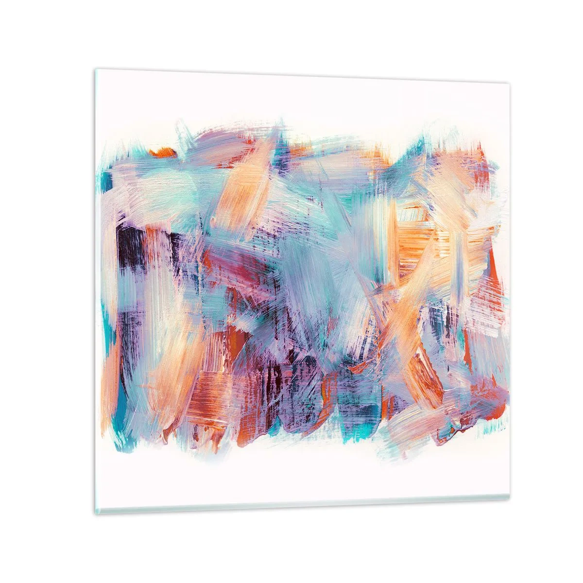 Glasbild - Bild auf glas - Buntes Durcheinander - 60x60 cm