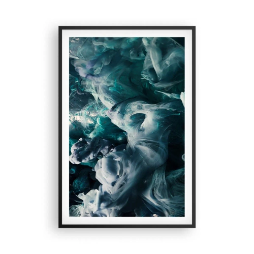 Poster in einem schwarzem Rahmen - Farbbewegung - 61x91 cm