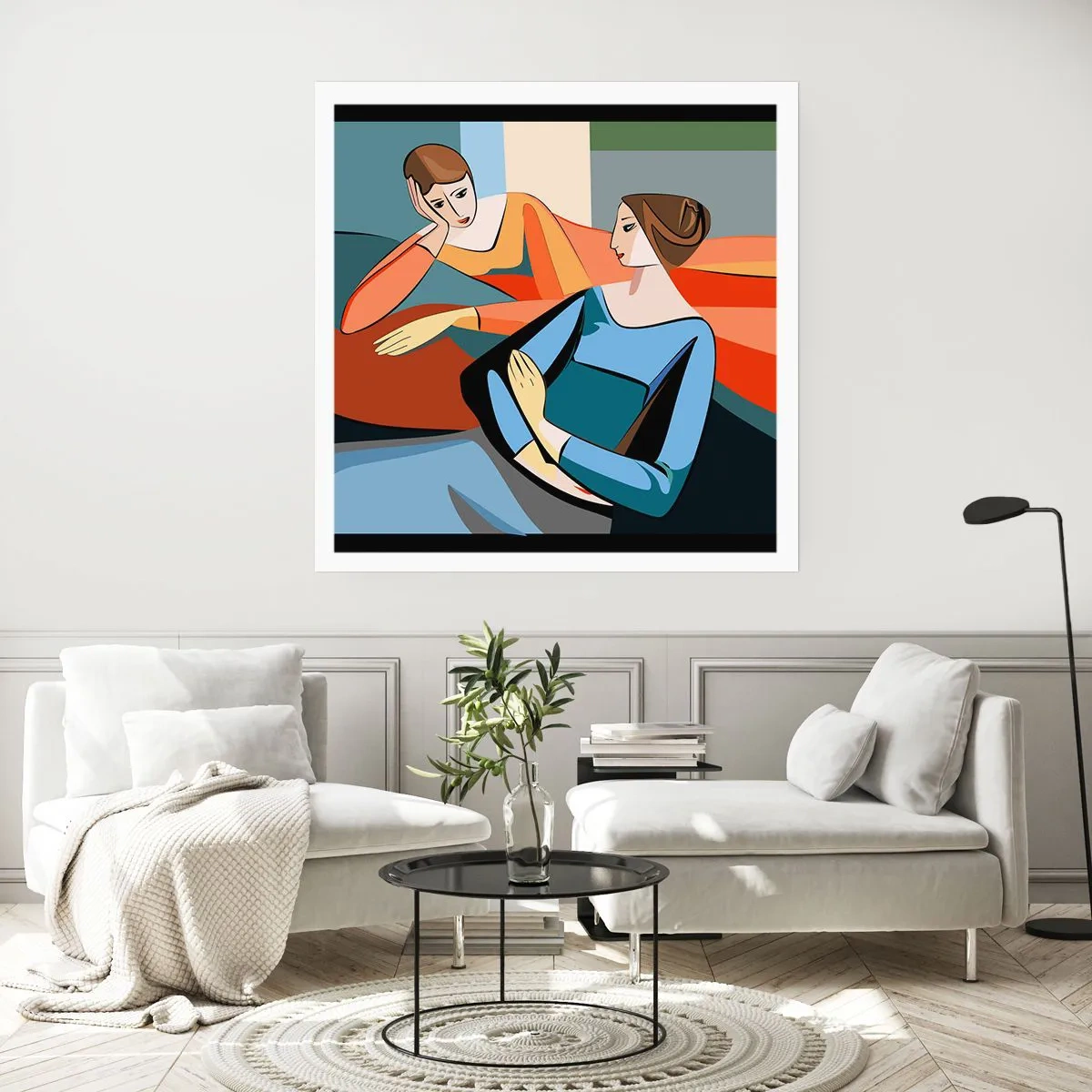 Poster - Moment der Zuversicht - 30x30 cm