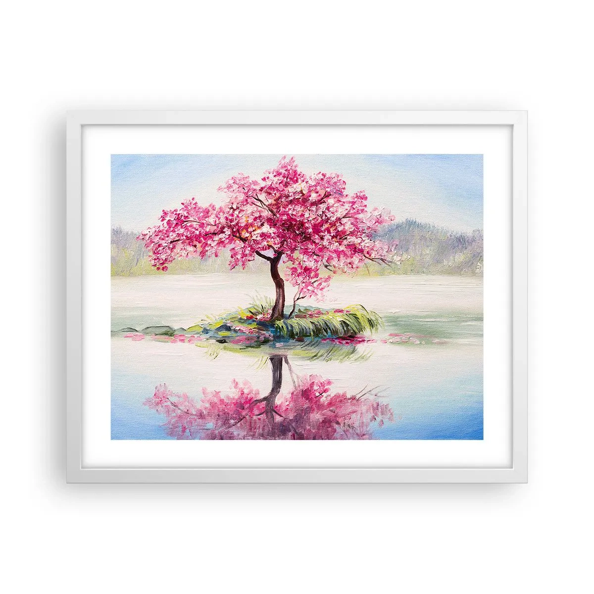Poster in einem weißen Rahmen - Der Ritus des Frühlings - 50x40 cm