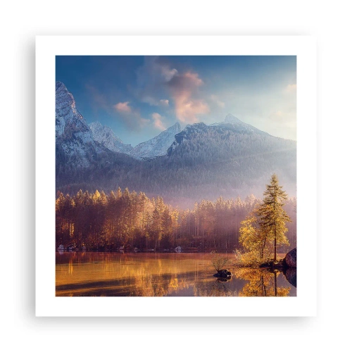 Poster - In den Bergen und Tälern - 50x50 cm