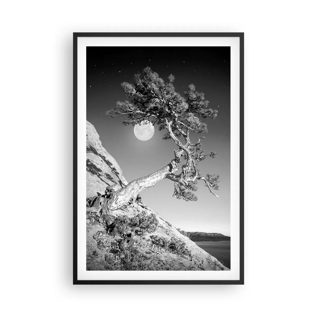 Poster in einem schwarzem Rahmen - Siegreiche Kämpferin - 61x91 cm