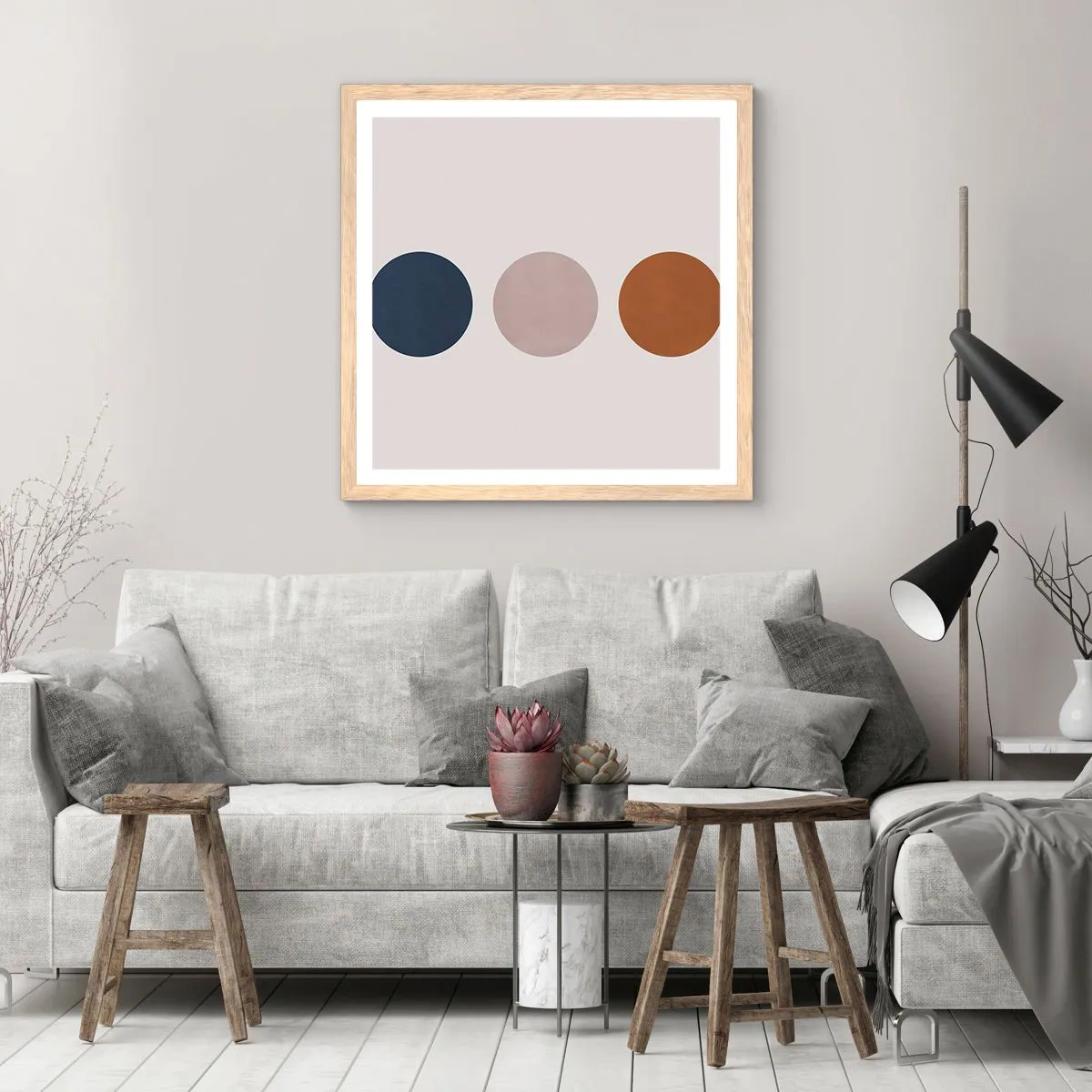 Poster in einem Rahmen aus heller Eiche - Ein Symbol für Exzellenz - 50x50 cm