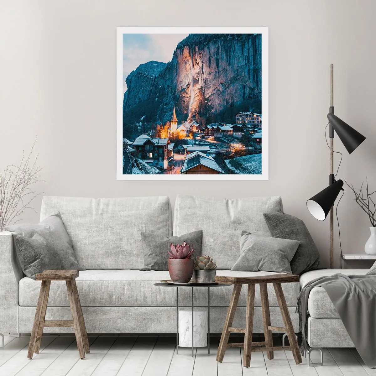 Poster - Der leuchtende Geist des Winters - 40x40 cm