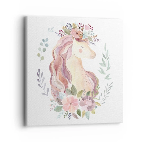 Bild auf Leinwand - Leinwandbild - Eine Einladung in die Welt der Märchen - 40x40 cm