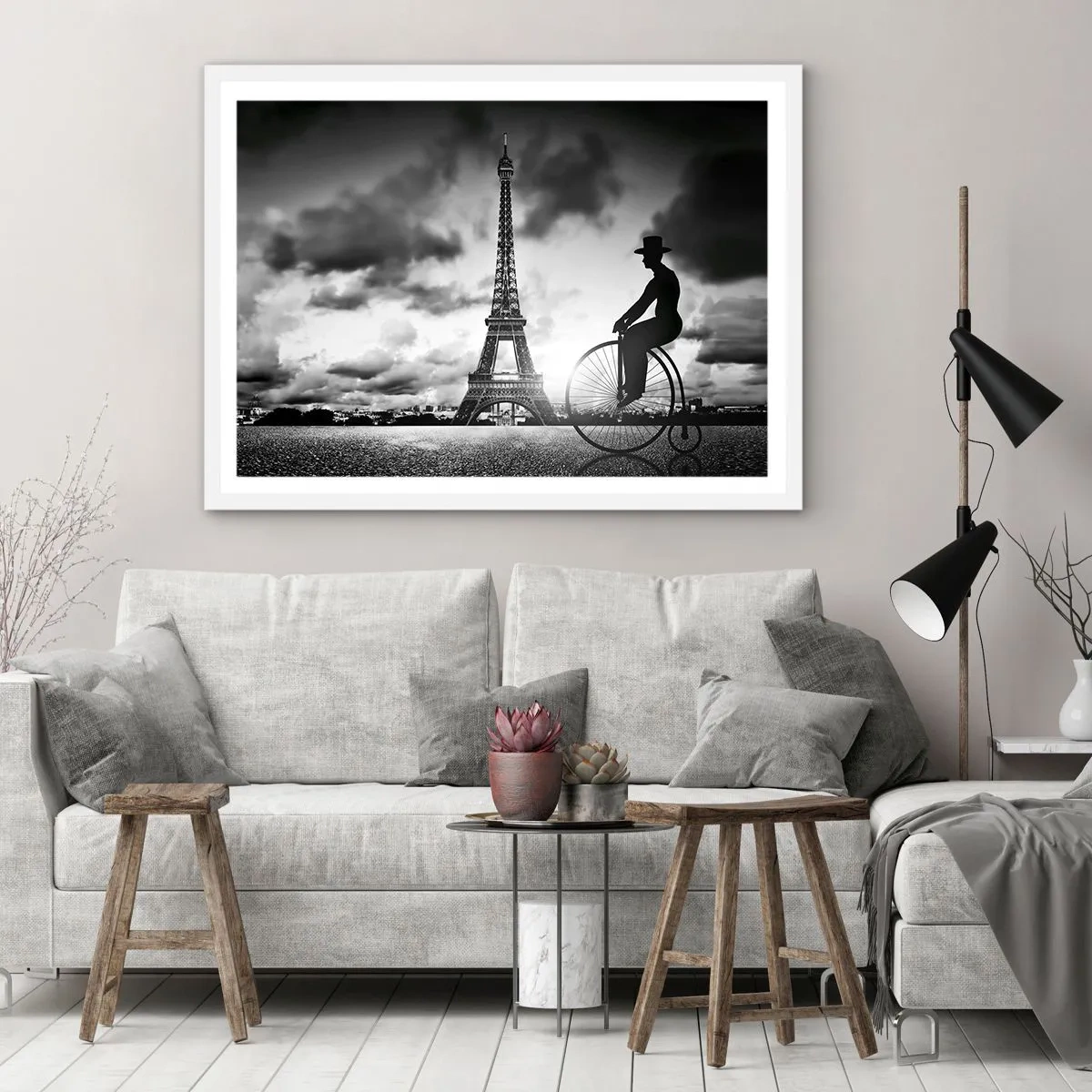 Poster in einem weißen Rahmen - Sehnsucht nach Belle Epoque - 40x30 cm