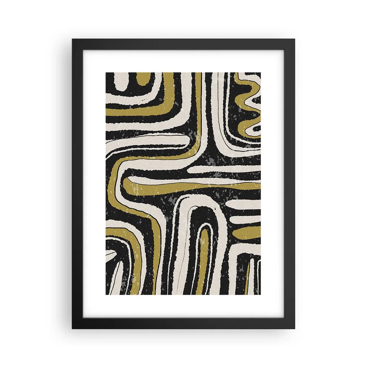 Poster in einem schwarzem Rahmen - Komposition: Straßen und Gassen - 30x40 cm
