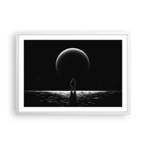 Poster in einem weißen Rahmen - Angesicht zu Angesicht - 70x50 cm