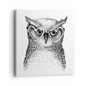 Bild auf Leinwand - Leinwandbild - Klug und mit Liebe - 30x30 cm