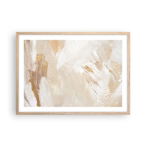 Poster in einem Rahmen aus heller Eiche - Pastellkomposition - 70x50 cm