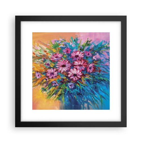 Poster in einem schwarzem Rahmen - Lebensenergie - 30x30 cm