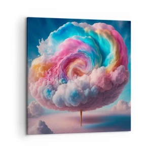 Bild auf Leinwand - Leinwandbild - Traum von einem Vergnügungspark - 50x50 cm