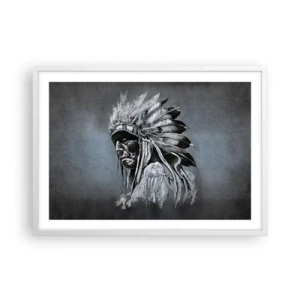 Poster in einem weißen Rahmen - Zurück zu den Wurzeln - 70x50 cm