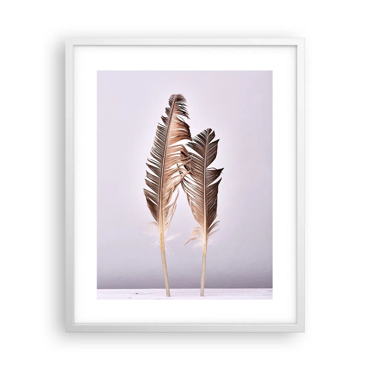 Poster in einem weißen Rahmen - Gegen das Nichts - 40x50 cm