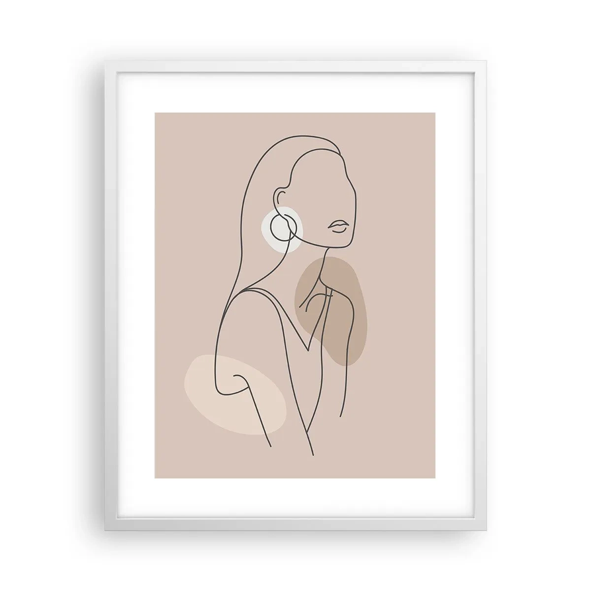 Poster in einem weißen Rahmen - Mädchenhafte Ikone - 40x50 cm